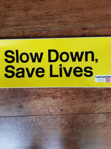 Slow Down - Save Lives stickers